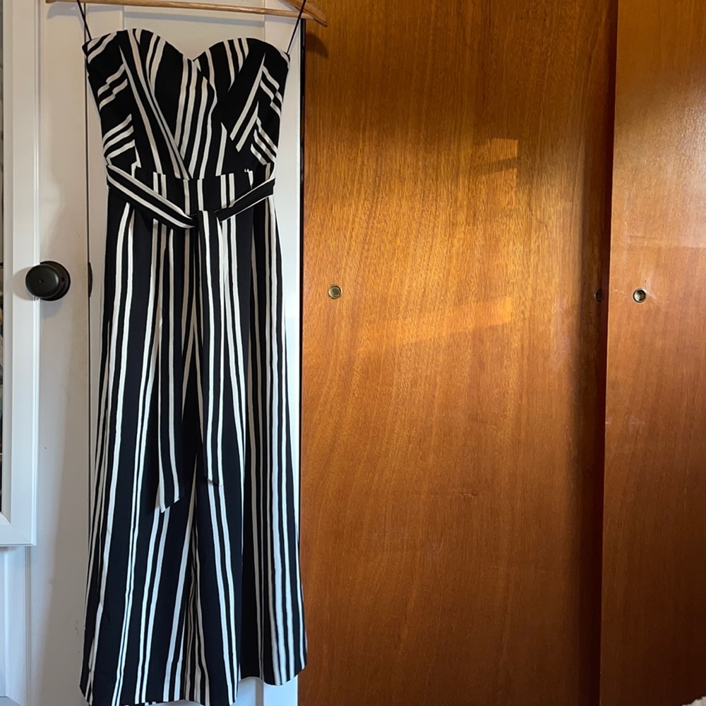 Black and white jumpsuit